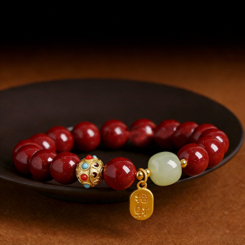 Cinnabar Energy Bracelet for Wealth and Transition