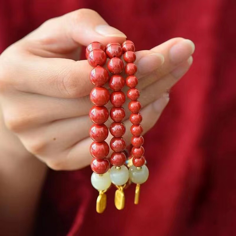 Cinnabar Energy Bracelet for Wealth and Transition