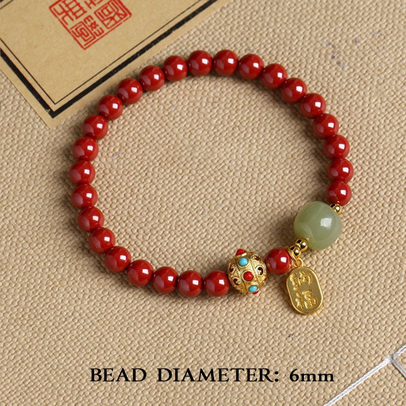 Cinnabar Energy Bracelet for Wealth and Transition