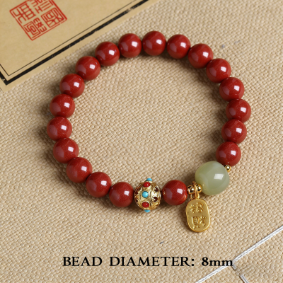 Cinnabar Energy Bracelet for Wealth and Transition