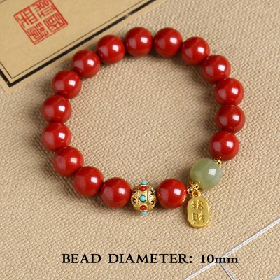 Cinnabar Energy Bracelet for Wealth and Transition