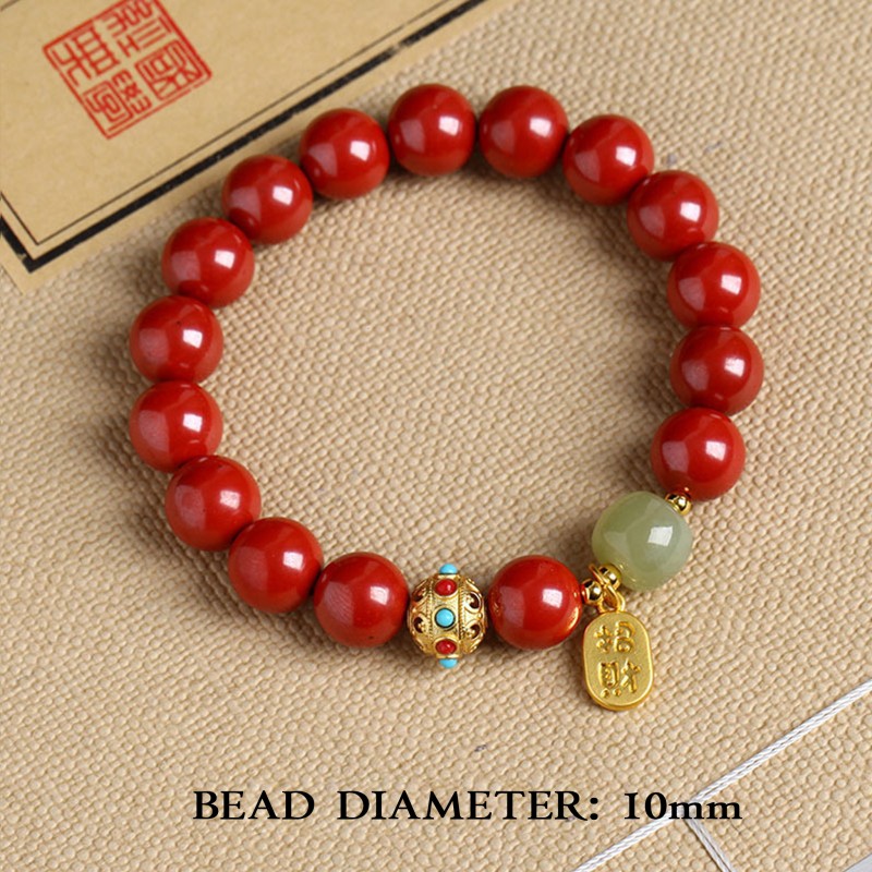 Cinnabar Energy Bracelet for Wealth and Transition