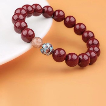 The Key to the Tranquil Realm Cinnabar Bracelet