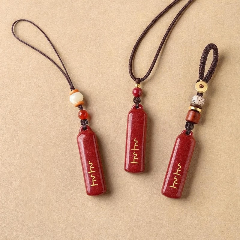 Top-Tier Luck Cinnabar Pendant