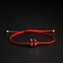 Cinnabar Four-Leaf Clover Red String Bracelet
