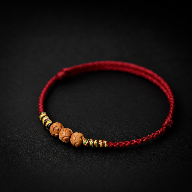 Peachwood Grounding Red String