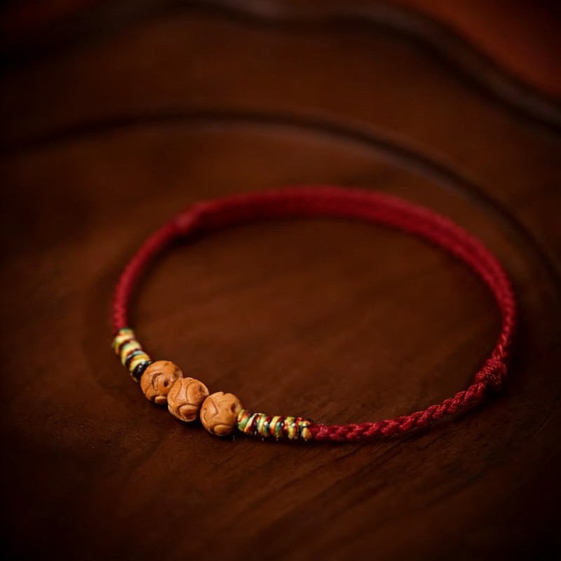 Peachwood Grounding Red String