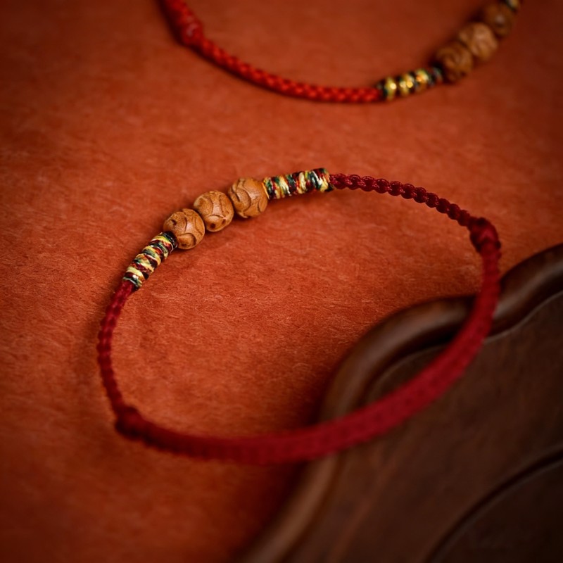 Peachwood Grounding Red String