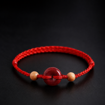 Red Thread & Cinnabar Peace Knot