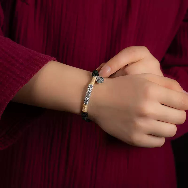 Six-Syllable Serenity Red String Bracelet