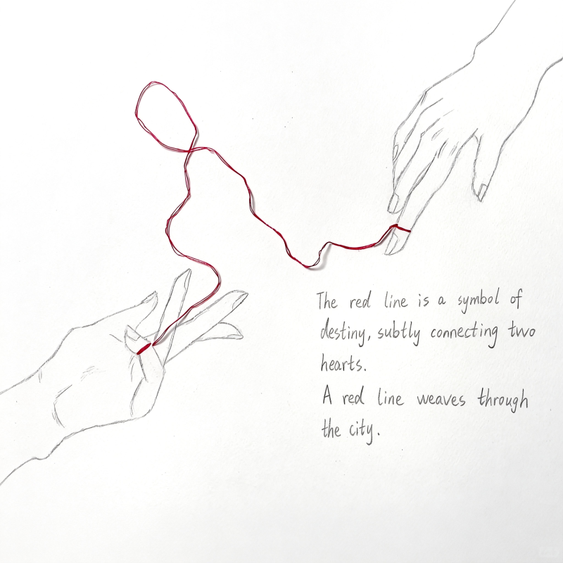 Red Thread & Cinnabar Luck Bead Bracelet