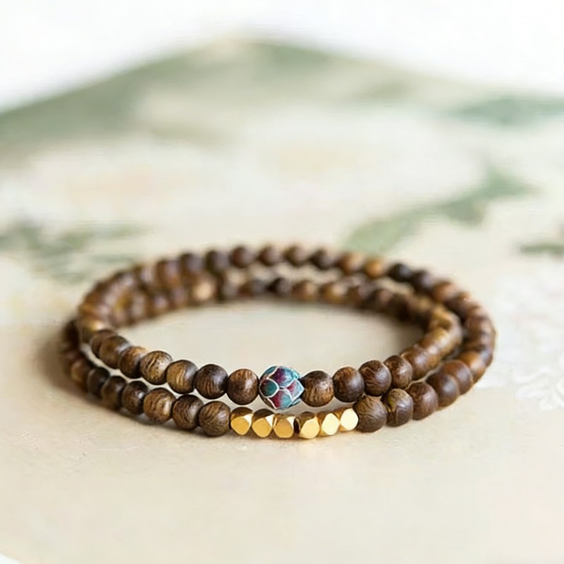 Twin Lotus Heart Bracelet For Serenity