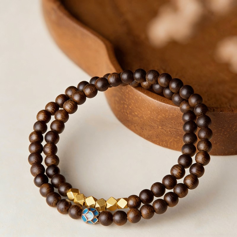 Twin Lotus Heart Bracelet For Serenity