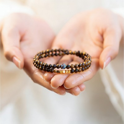 Twin Lotus Heart Bracelet For Serenity